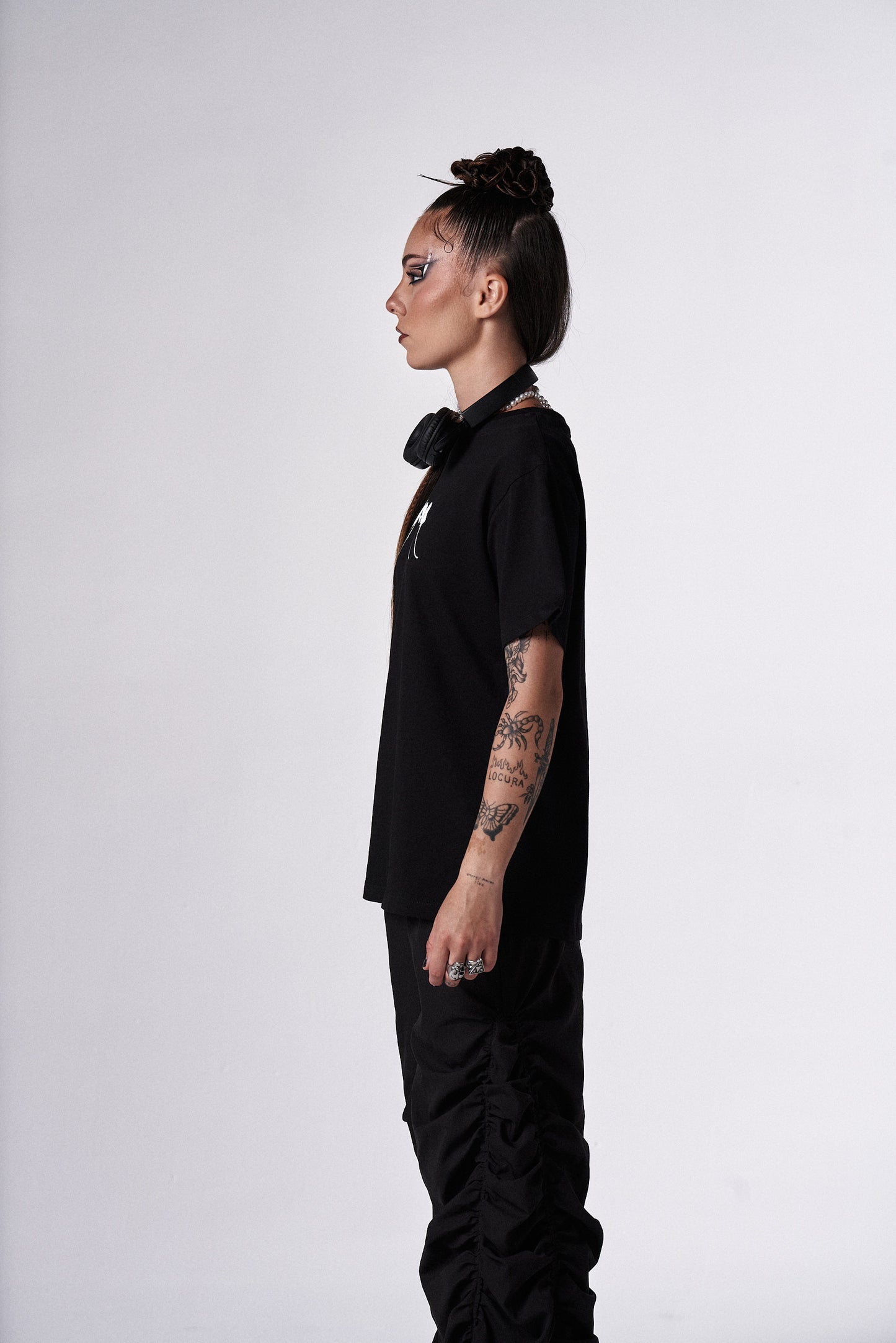 White Logo Fitted T-shirt