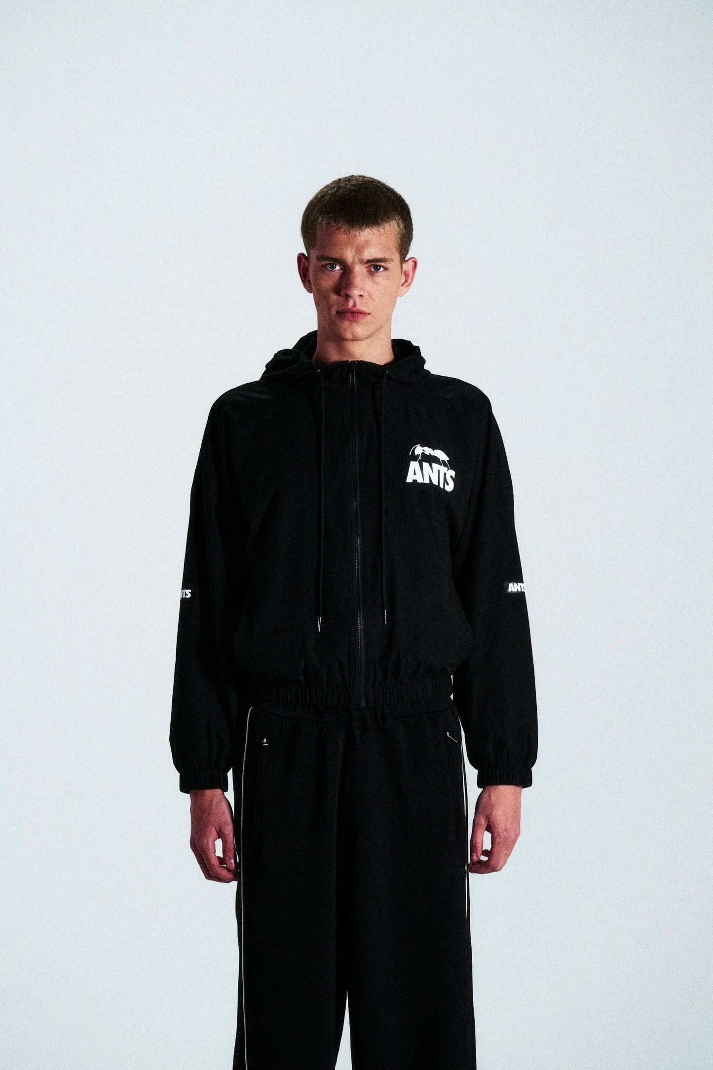 ANTS Ibiza | Spliced Hoodie | 100% Cotton | Black | Official Store