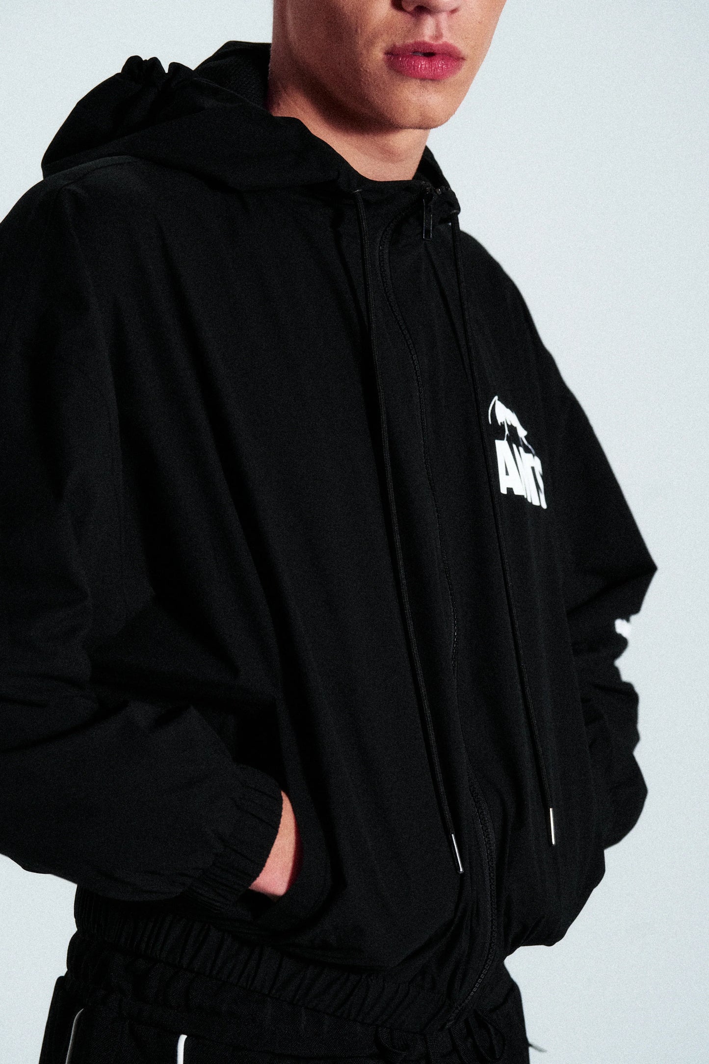 ANTS Ibiza | Spliced Hoodie | 100% Cotton | Black | Official Store