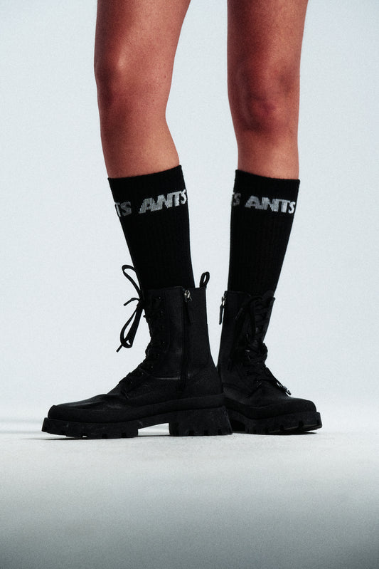 BLACK LOGO SOCK